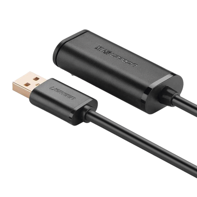 Cable de Extensión Activo USB 2.0 / 10 m (32.8 ft) / Macho-Hembra / Amplificador de Señal / 480 Mbps / Blindaje Triple