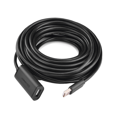 Cable de Extensión Activo USB 2.0 / 10 m (32.8 ft) / Macho-Hembra / Amplificador de Señal / 480 Mbps / Blindaje Triple
