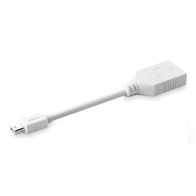 Adaptador Mini DisplayPort Macho a DisplayPort Hembra / Thunderbolt 2 / DP 1.2 / 4K@60Hz / 15 cm (0.49 ft) / Blanco