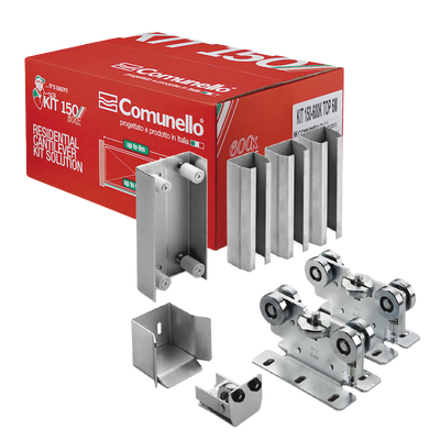 Kit para puertas autoportantes / Hasta 3 m (9.84 ft) / 600 kg / Carros 5 ruedas / Acero galvanizado
