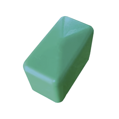 Remate Cuadrado / Unicanal 4x2 / Material No Metálico / Color Verde Oscuro