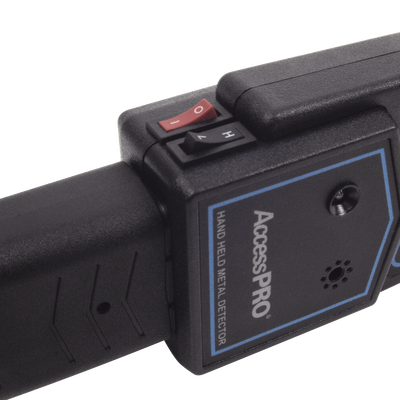 Detector de Metales Portátil / Sensibilidad Alta/Baja / Alarma 75 dB / IP31 / Ahorro de Energía / 410 x 85 x 45 mm