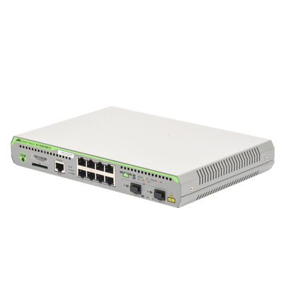 Switch Administrable Capa 3 / 8 Puertos RJ-45 10/100/1000 Mbps / 2 Puertos SFP Gigabit / 20 Gbps Switching Fabric / 1U Rack / 1.08 x 0.75 x 0.14 ft