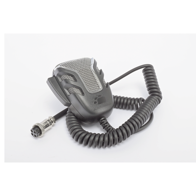 Micrófono de Mano para Radio CB / Cancelación Dinámica de Ruido / Impedancia 500 Ohm / Conector 4 Pines con Anillo de Seguridad / Respuesta 100-5000 Hz / ABS Resistente