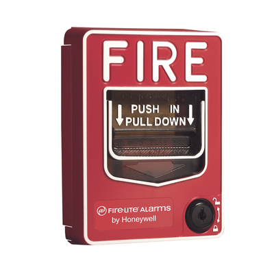 Estación Manual de Alarma Contra Incendio / Doble Acción / Uso Exterior / Cerradura de Llave / Contacto SPST 0.25 A / Policarbonato Rojo