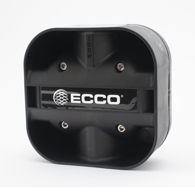 Bocina Compacta de Uso Rudo / 100 Watts / 11 Ohms / Montaje Universal / SAE J1849 / California Title 13