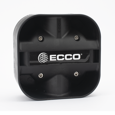 Bocina Compacta de Uso Rudo / 100 Watts / 11 Ohms / Montaje Universal / SAE J1849 / California Title 13