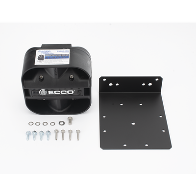 Bocina Compacta de Uso Rudo / 100 Watts / 11 Ohms / Montaje Universal / SAE J1849 / California Title 13