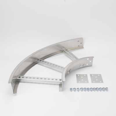 Curva Horizontal de Aluminio / Perfil Z / Peralte 3 1/4" (82.55 mm) / Ancho 12" (304.8 mm) / Radio 8" (203.2 mm) / 90°