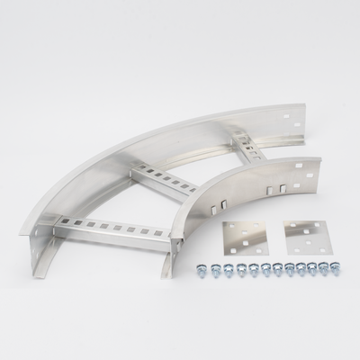 Curva Horizontal de 90° / Perfil Z / Ancho 9" / Peralte 3 1/4" / Radio 8" / Aluminio / Interior y Exterior
