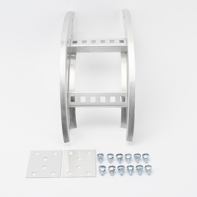Curva Vertical Exterior / Perfil Z / Peralte 3 1/4" / Ancho 6" / Radio 8" / Aluminio / 90°