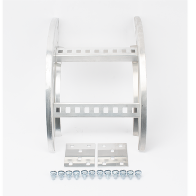 Curva Vertical Exterior / Perfil Z / Peralte 3 1/4" / Ancho 9" / Radio 8" / Aluminio / NEMA VE1-VE2
