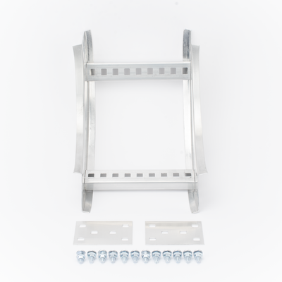 Curva Vertical Interior de Aluminio / Perfil Z / Peralte 3 1/4" / Ancho 9" / Radio 8" / Ambientes Salinos