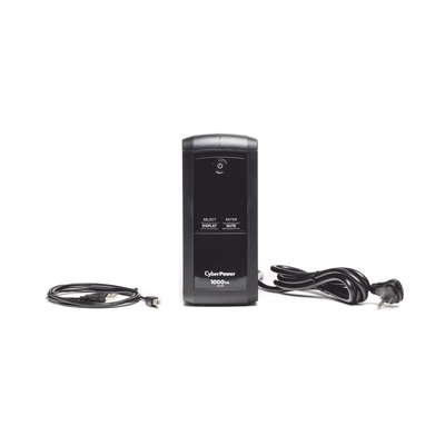 UPS de 1000 VA / 600 W / Topología Línea Interactiva / 9 Tomas NEMA 5-15R / AVR / Pantalla LCD / Supresión 1080 J