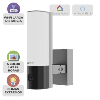 Cámara IP Bala / 4 Megapixel / Wi-Fi 2.4 GHz / IR 10 m (32.8 ft) / Luz LED 700 lm / Audio Bidireccional / IP67