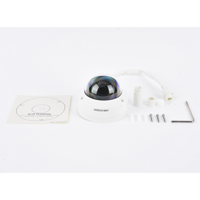 Domo IP / 4 MP / Lente 2.8 mm / IR 30 m (98 ft) / WDR 120 dB / IP67 / PoE / H.265+