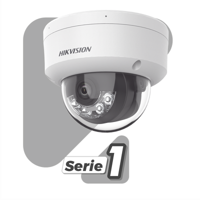 Cámara Domo IP / 8 Megapixel (4K) / Lente 2.8 mm / 113° / Dual Light 30 m (98.4 ft) / AcuSense Lite / IK08 / IP67 / PoE