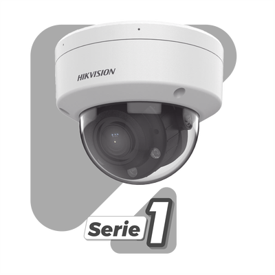 Cámara Domo IP / 4 Megapixel / Lente Motorizado 2.8-12 mm / Dual Light 30 m (98.4 ft) / WDR 120 dB / IP67 / IK08 / PoE