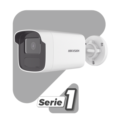 Cámara Bala IP / 4 Megapixel / Smart Hybrid Light 50 m (164 ft) / Detección Humana y Vehicular / Audio Bidireccional 95 dB / IP67 / PoE / WDR 120 dB