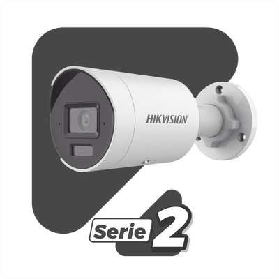 Cámara Bala IP / 8 Megapixel (4K) / Lente 2.8 mm / Dual Light 40 m (131.2 ft) / WDR 120 dB / PoE / IP67 / Micro SD 512 GB