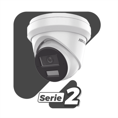 Cámara Turret IP / 4 Megapixel / Dual Light 30 m (98.4 ft) / AcuSense / WDR 120 dB / IP67 / PoE