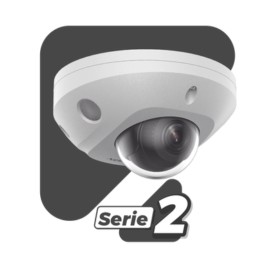 Mini Domo IP / 6 Megapixel / Dual Light 30 m (98.4 ft) / AcuSense / WDR 120 dB / IP67 IK8 / PoE