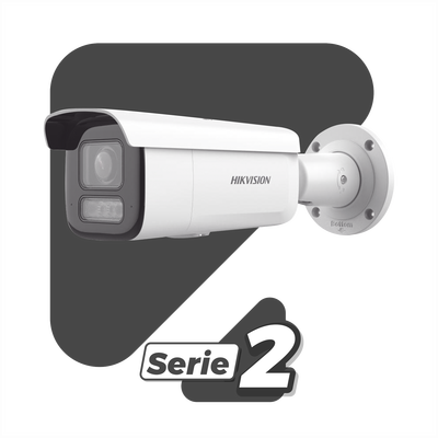 Cámara Bala IP / 2 Megapixel / Lente Motorizado 2.8-12 mm / Smart Hybrid Light 60 m (196.9 ft) / WDR 120 dB / IP67 / IK10 / PoE+