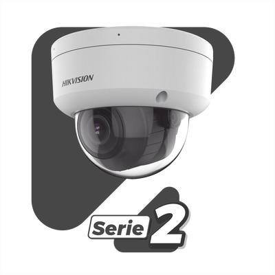 Domo IP / 4 Megapixel / Lente Motorizado 2.8-12 mm / Dual Light 40 m (131.2 ft) / AcuSense / WDR 120 dB / IP67 IK10 / PoE