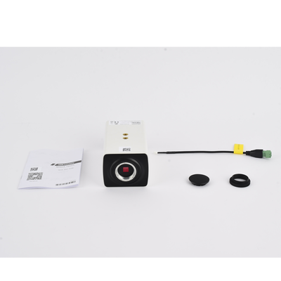 Cámara Box IP / 2 MP / Ultra Baja Iluminación 0.005 lux / WDR 120 dB / PoE 802.3af / 12 Vcc / Micro SD 128 GB
