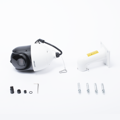 Domo PTZ IP / 8 Megapixel / Zoom Óptico 25X / IR 200 m (656.2 ft) / AcuSense / Alerta Audible y Luz Estroboscópica / IP66 / IK10 / Hi-PoE