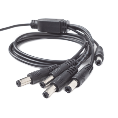 Cable de Distribución de Alimentación / 5 Vías / 4 Cámaras TurboHD / 12 VCC / 500 mA por Canal / Conector Plug 2.5'