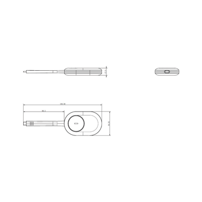 Dongle de Proyección Inalámbrica / 4K 60 Hz / USB-C con Adaptador USB-A / NFC / Wi-Fi Dual Band / Comunicación Bidireccional