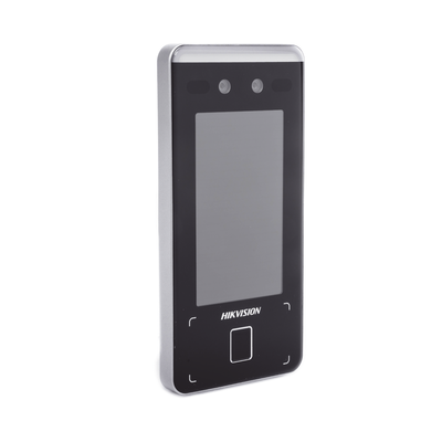 Terminal de Reconocimiento Facial / Pantalla Táctil 4.3 pulgadas / Wi-Fi / IP65 / Alcance 0.3 a 1.5 m (0.98 a 4.92 ft) / 3,000 Usuarios / 150,000 Eventos / WDR / QR / Videoportero