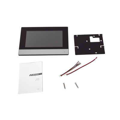 Monitor IP WiFi Touch Screen / Pantalla 7" / Resolución 1024 x 600 / Wi-Fi 2.4 GHz / Ethernet 10/100 Mbps / PoE Estándar / Audio Bidireccional / Integración 16 Cámaras IP 2 MP