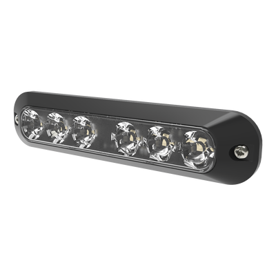 Luz Auxiliar LED / 6 LEDs Rojo-Azul / 21 Patrones de Destello / SAE J595 Clase I / 12-24 VCC / IP Exterior-Interior