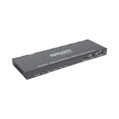 Splitter HDMI / 1x4 Salidas Simultáneas / 4K@60Hz 4:4:4 / HDMI 2.0b / Extractor de Audio Óptico y Analógico / Down Scaler 4K a 1080p / HDCP 2.2 / 18 Gbps