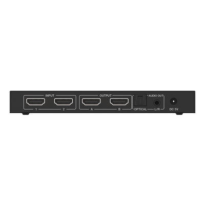 Matriz HDMI / 2x2 / 4K2K@60Hz / HDR / YCbCr 4:4:4 / 18 Gbps / Extractor de Audio / HDCP 2.2
