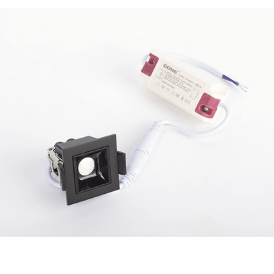 Reflector Empotrable LED / 2 W / 110 VCA / 110 lúmenes / Haz 45° / Luz Fría 6000 K / IP20 / 50,000 hrs