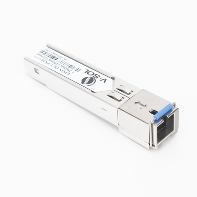 Módulo SFP EPON / PX20++++ / 1.25 Gbps Simétrico / Alcance 20 km (65,616 ft) / Potencia Óptica +9 a +13 dBm / SC/UPC / Longitud de Onda TX 1490nm RX 1310nm