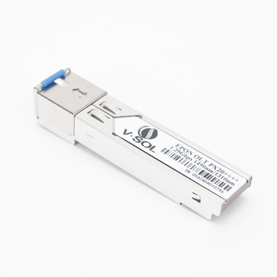 Módulo SFP EPON / PX20++++ / 1.25 Gbps Simétrico / Alcance 20 km (65,616 ft) / Potencia Óptica +9 a +13 dBm / SC/UPC / Longitud de Onda TX 1490nm RX 1310nm