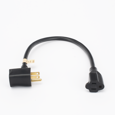 Extensión Eléctrica de Uso Rudo / 2 Salidas NEMA 5-15R / 30 cm / 14 AWG / 1800 W / 15 A