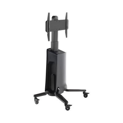 Soporte de Piso Móvil Motorizado / Pantallas 55-80 pulgadas / Carga 45.5 kg / Altura Ajustable 1.20-1.50 m (3.94-4.92 ft) / VESA 200x200 a 600x400 mm / Control Táctil