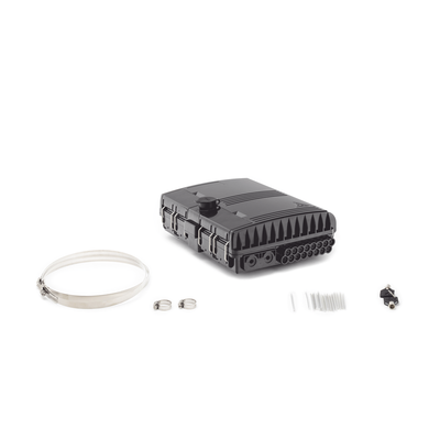 Cierre de Empalme FTTx / 24 Fusiones / Splitter 1x8 SC/APC / 16 Puertos Drop / IP65 / -40°C a +85°C