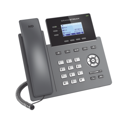 Teléfono IP / 3 Líneas SIP / 6 Cuentas / Puertos Gigabit / Codec Opus / IPv4/IPv6 / Gestión en la Nube