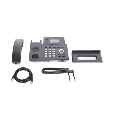 Teléfono IP / 3 Líneas / 6 Cuentas SIP / Gigabit PoE / Audio HD Opus / Gestión en la Nube