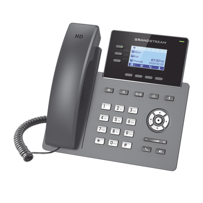 Teléfono IP / 3 Líneas / 6 Cuentas SIP / Gigabit PoE / Audio HD Opus / Gestión en la Nube