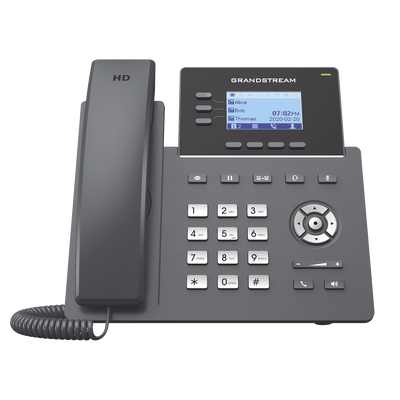 Teléfono IP / 3 Líneas / 6 Cuentas SIP / Gigabit PoE / Audio HD Opus / Gestión en la Nube