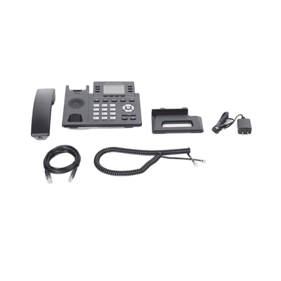 Teléfono IP / 3 Líneas SIP / 6 Cuentas / Pantalla 2.4" / PoE / Gigabit / Audio HD Opus