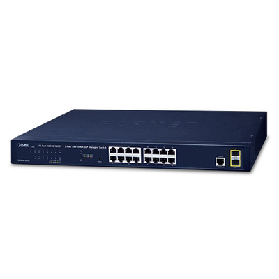 Switch Administrable Capa 2 / 16 Puertos Gigabit RJ45 / 2 Puertos SFP 2.5G / CloudNMS / Montaje Rack 1U