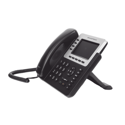 Teléfono IP Empresarial / 4 Líneas / Pantalla TFT LCD 4.3" / Dual Gigabit Ethernet / PoE / Bluetooth 2.1 / Conferencia 5 Vías / 160 BLF con Expansión